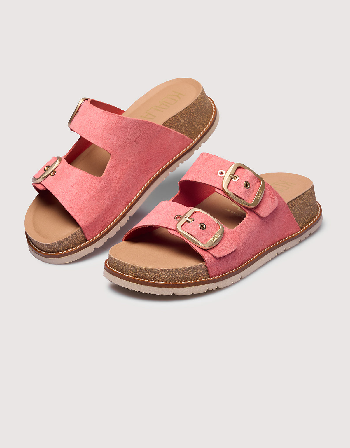 Pink Bio-Leather Wedge Sandal - Sintran
