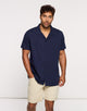 Camisa Manga Corta Azul Marino - Atimo 0