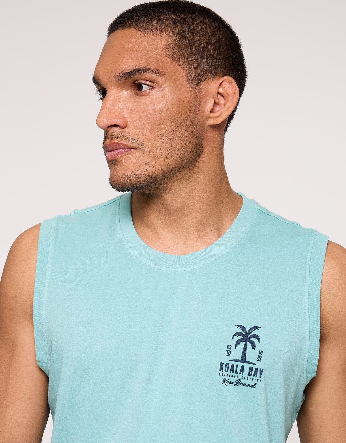 Blue Sleeveless T-Shirt - Ranker