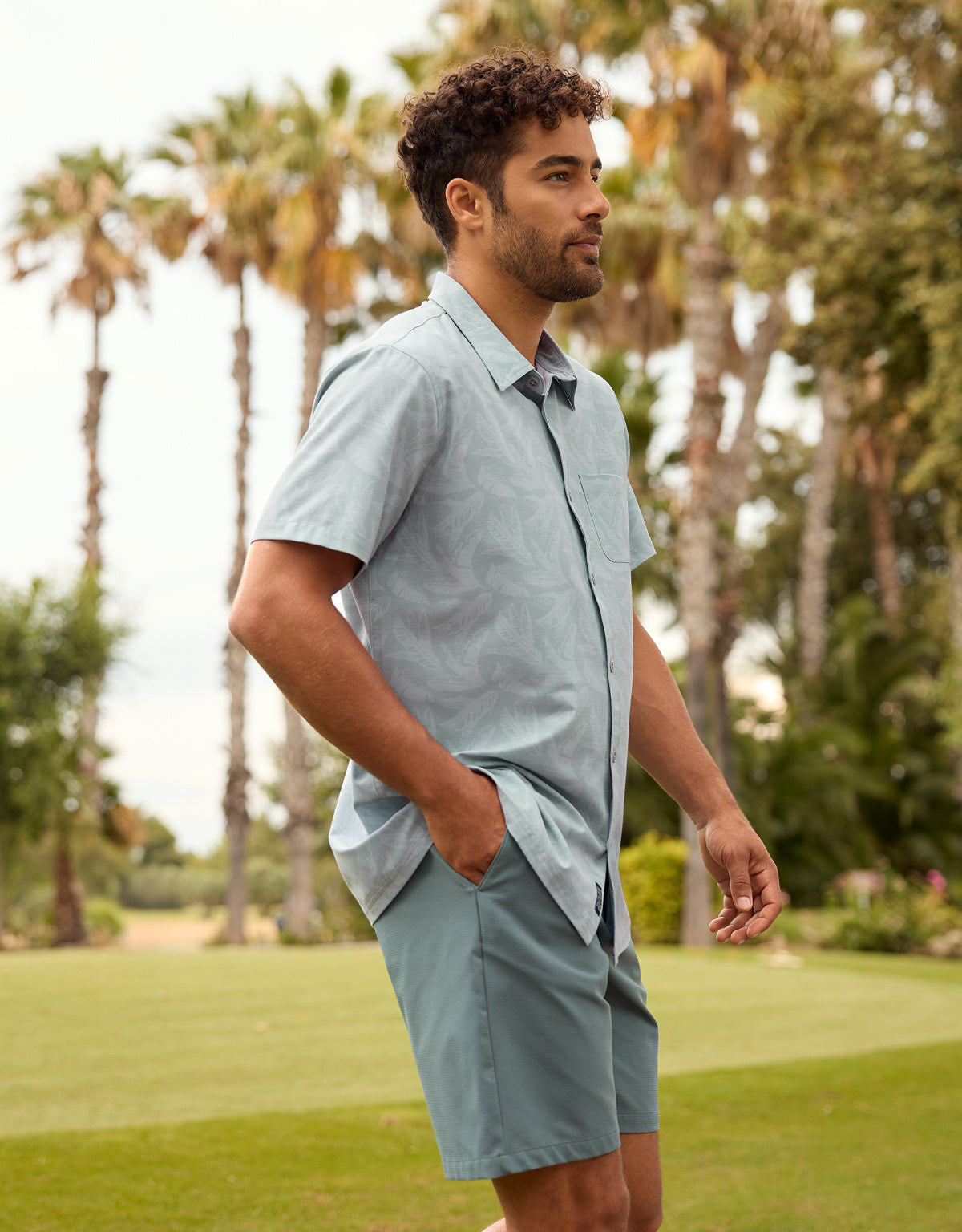 Gray Short Sleeve Shirt - Sweetpalm