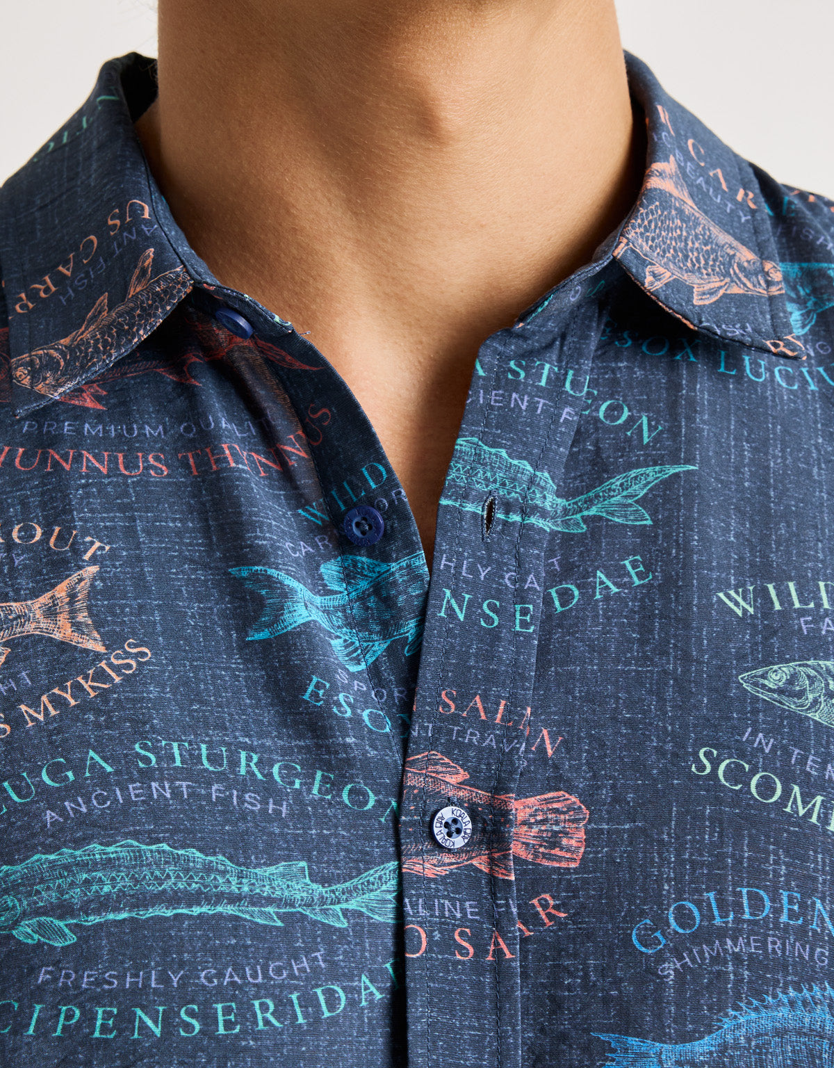 Navy Blue Shirt - Fishtail