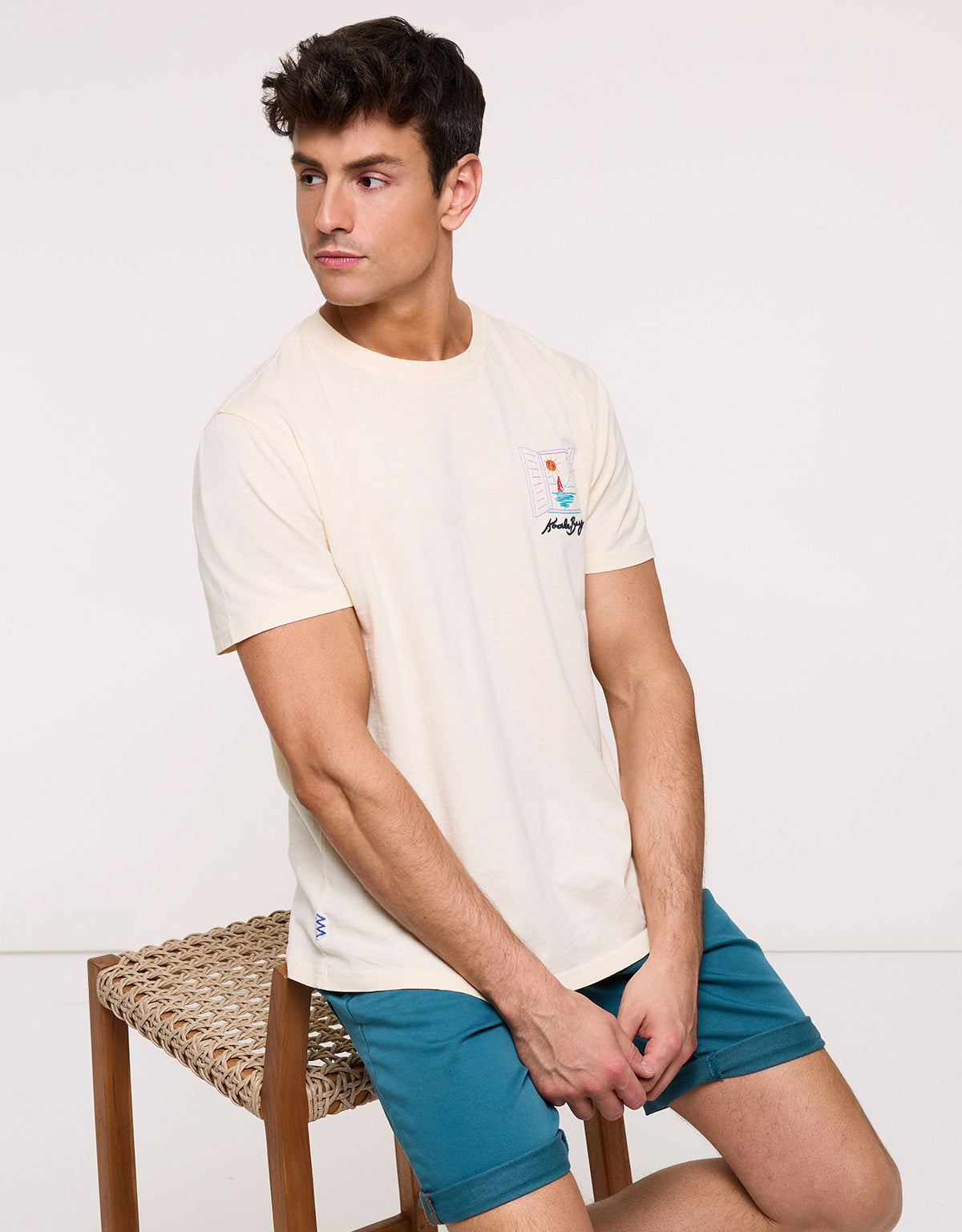 White Short Sleeve T-shirt - Hobatsam