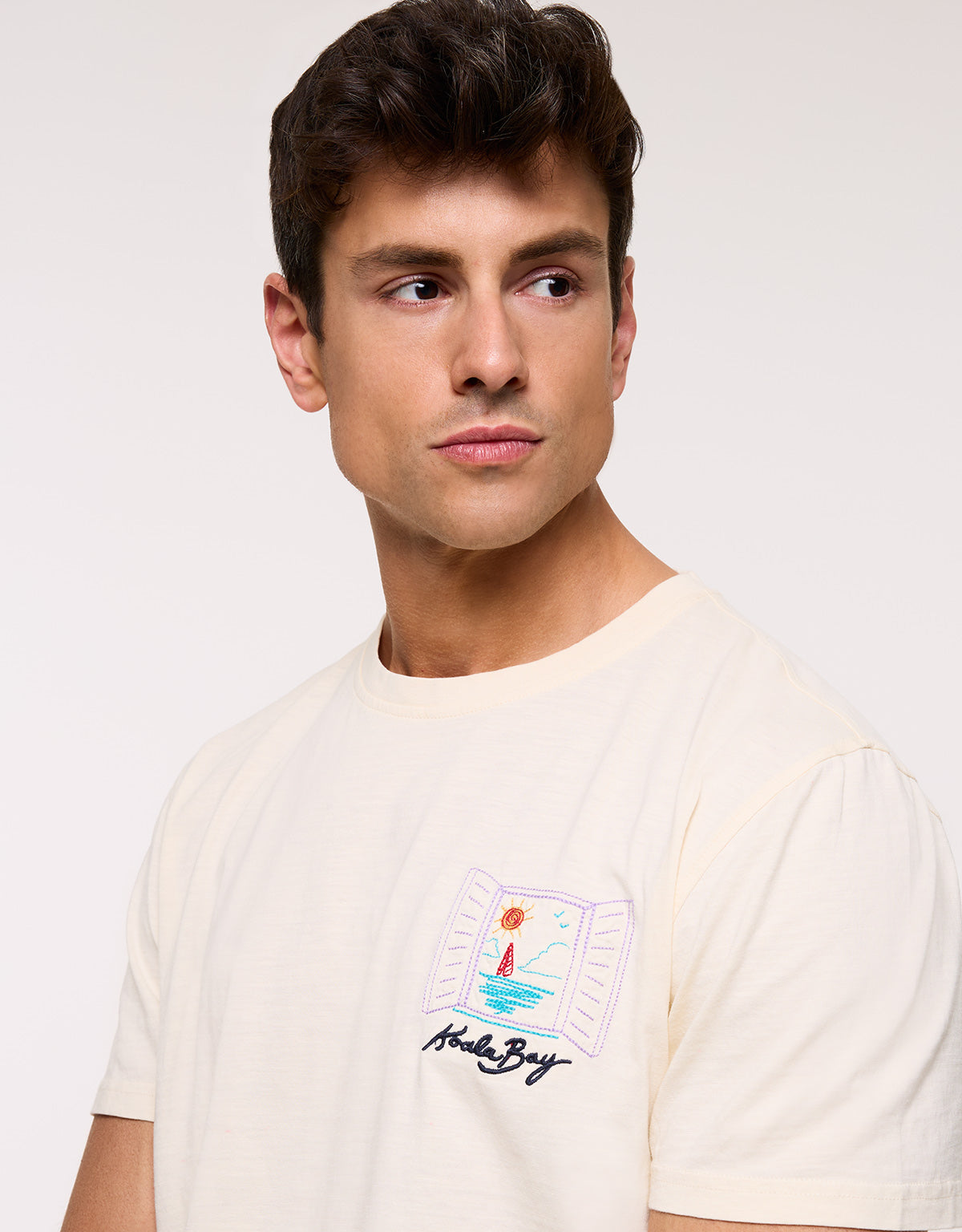 White Short Sleeve T-shirt - Hobatsam
