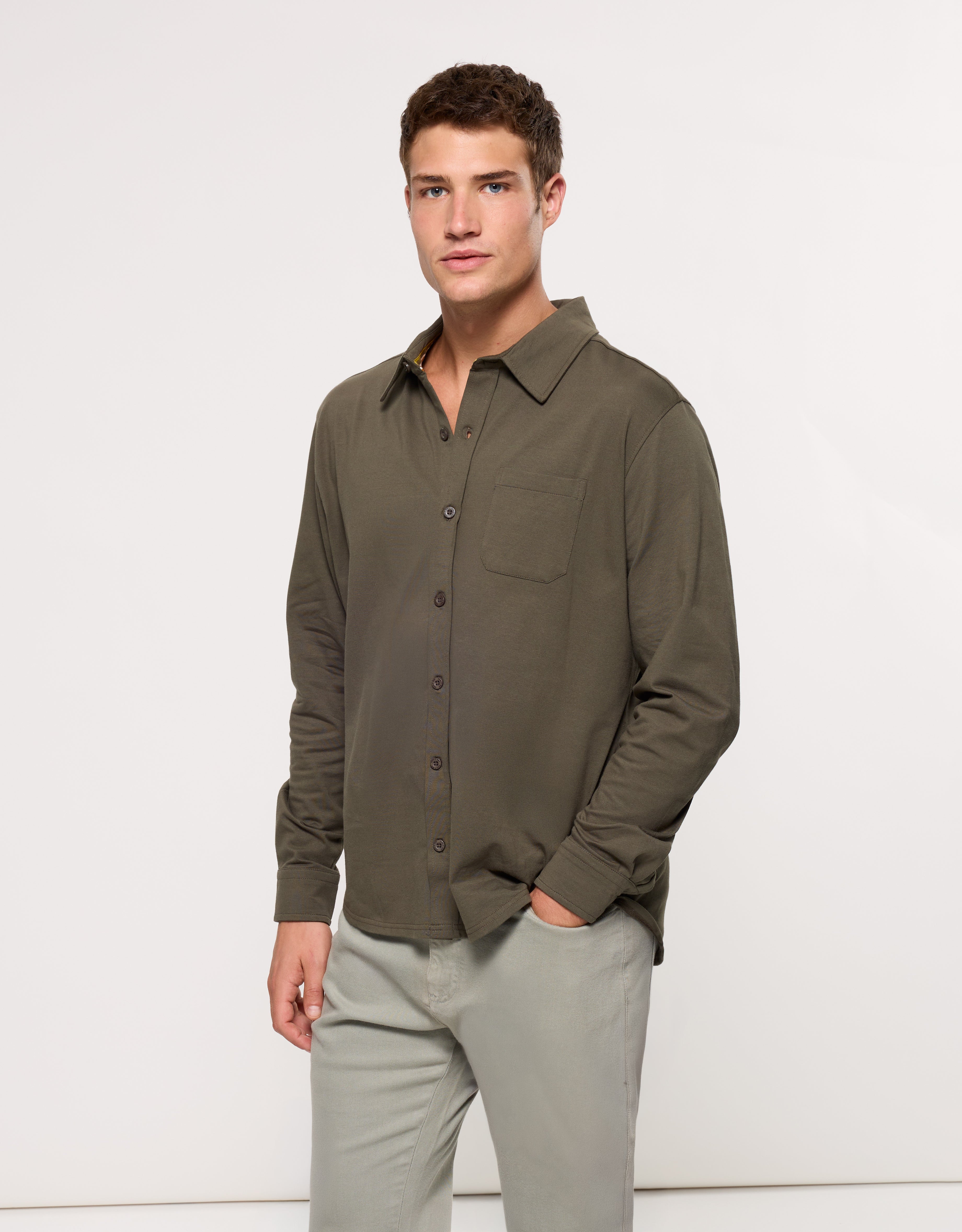 Camisa Manga Larga Verde - Niana 1