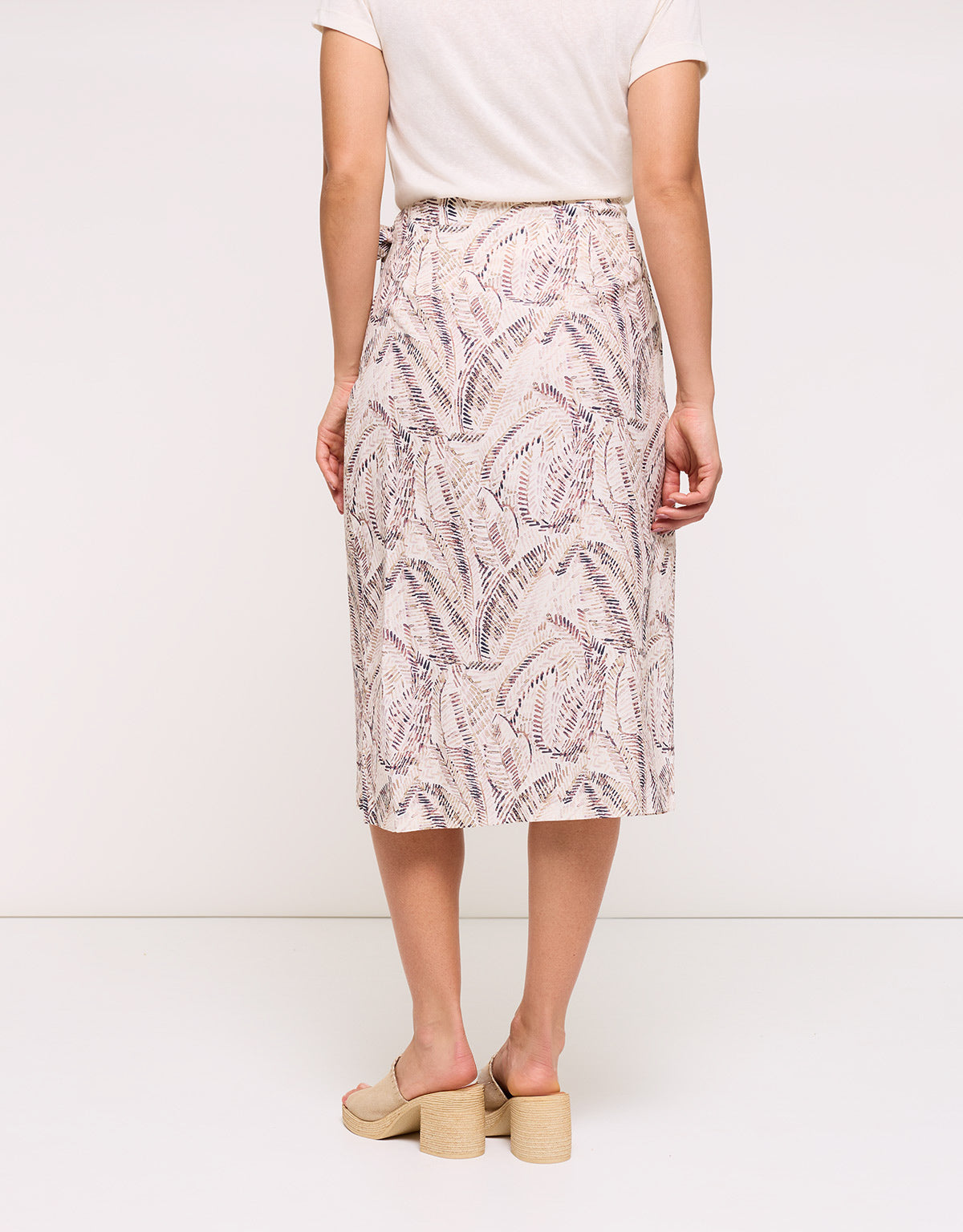 Falda Midi Beige - Mozoti 2