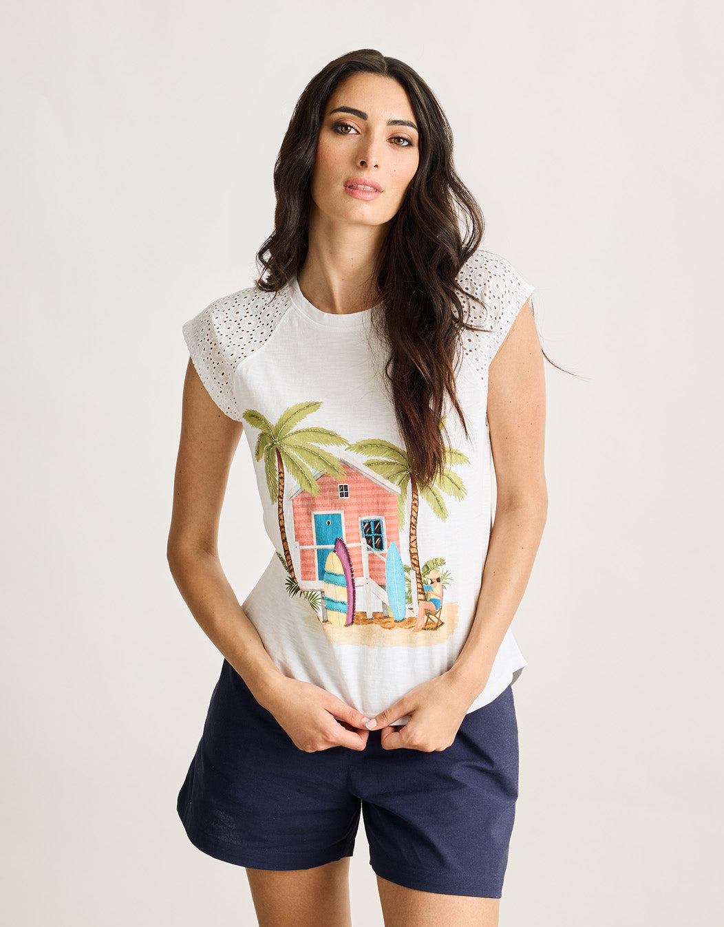 Camiseta Manga Corta Blanco - Surjhaus