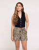 Dark Green Shorts - Pileta