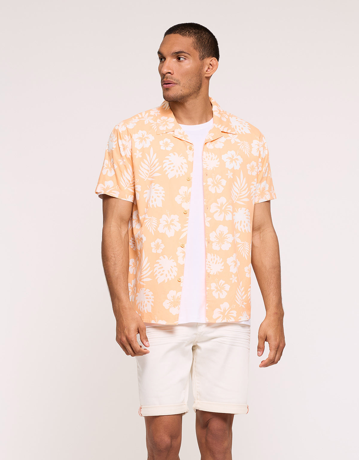 Camisa Manga Corta Naranja - Hollis