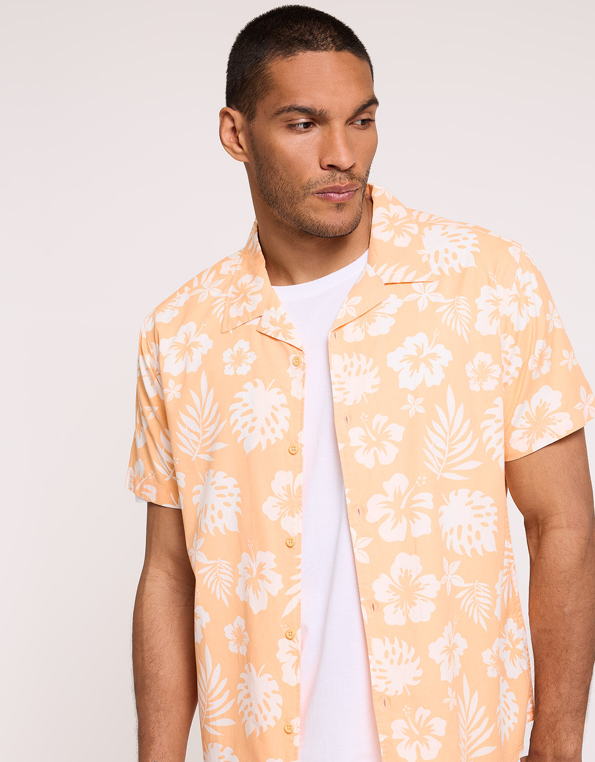 Camisa Manga Corta Naranja - Hollis 2