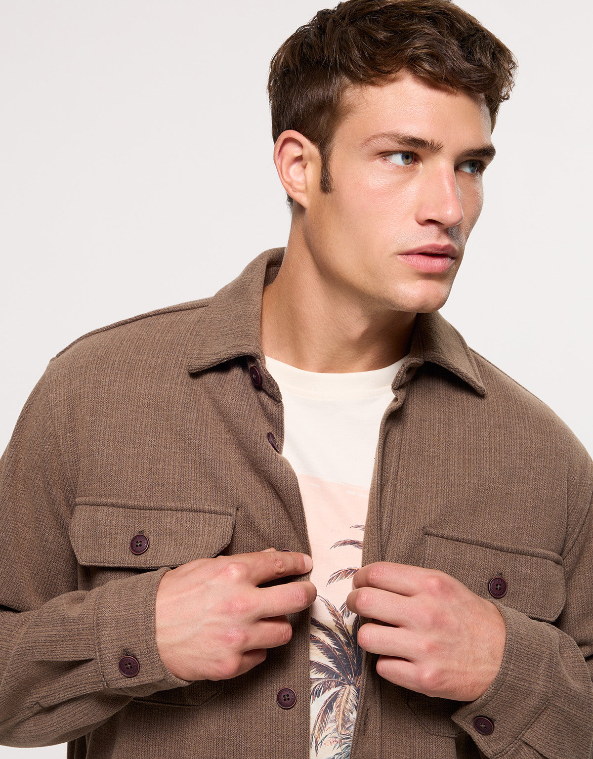 Brown Overshirt - Tenton