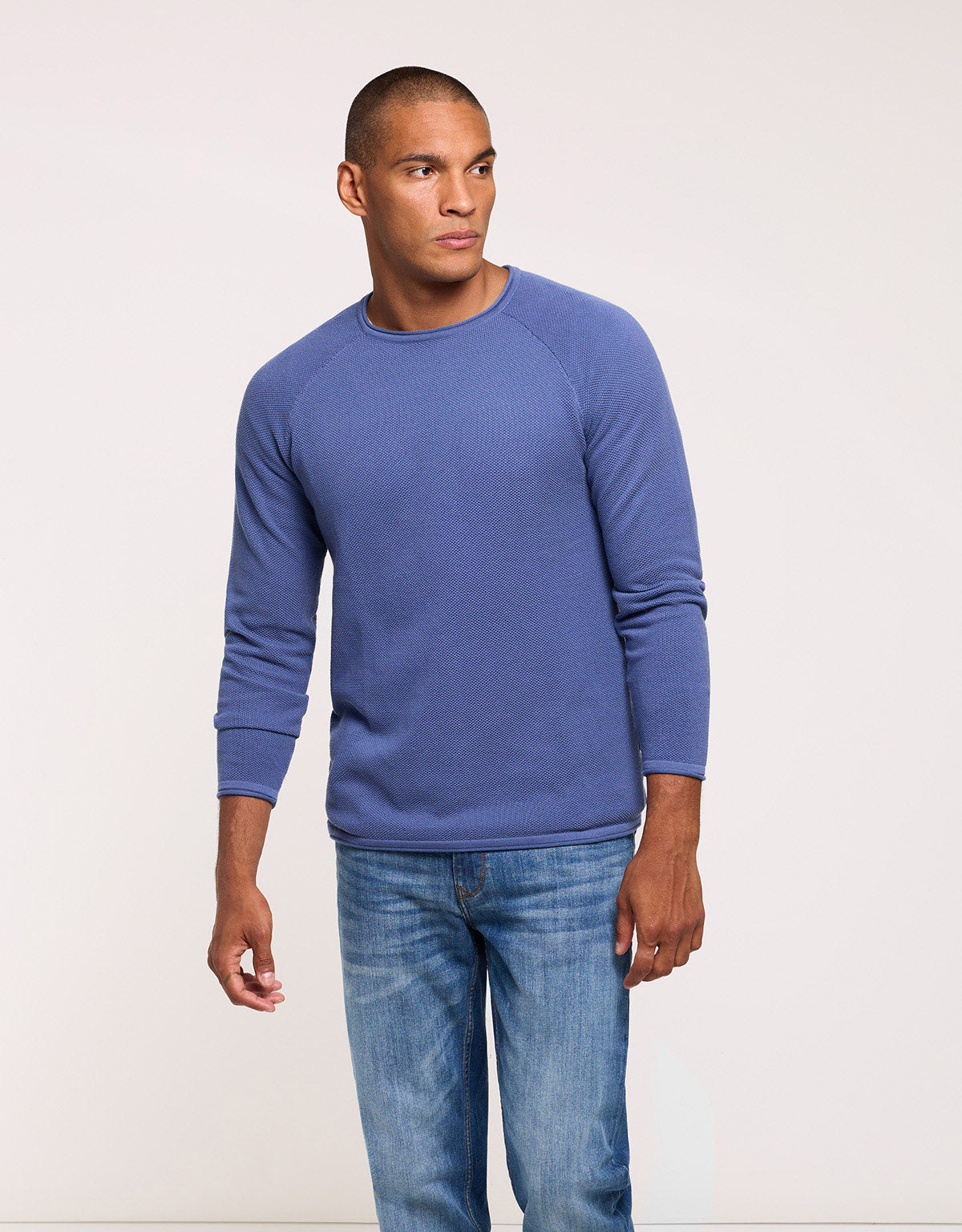 Blue Long-Sleeve Sweater - Forz