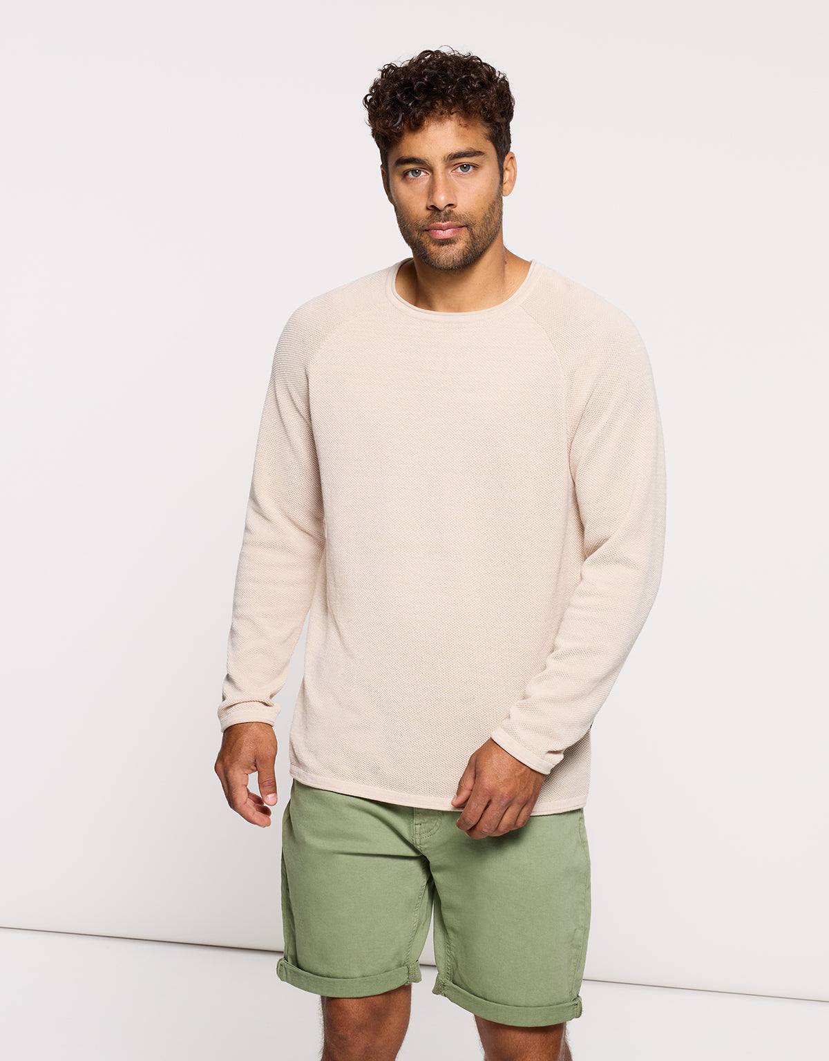 Jersey  Manga Larga Beige - Forz