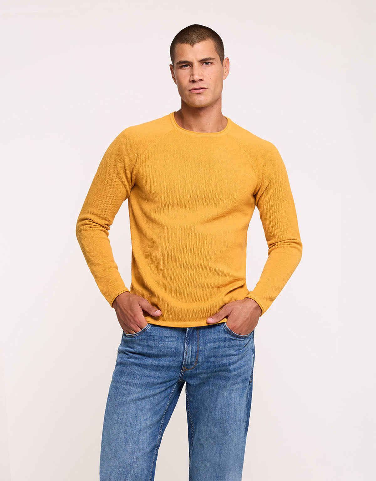 Yellow Long-Sleeve Sweater - Forz