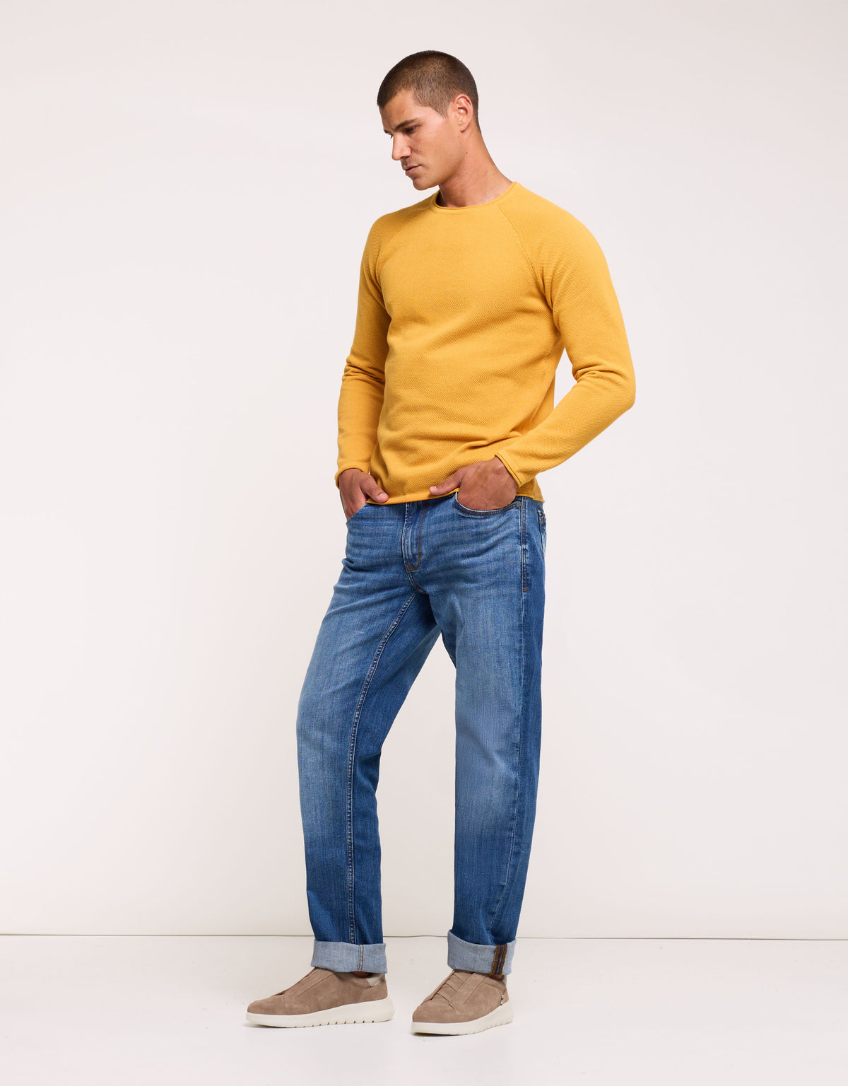 Yellow Long-Sleeve Sweater - Forz