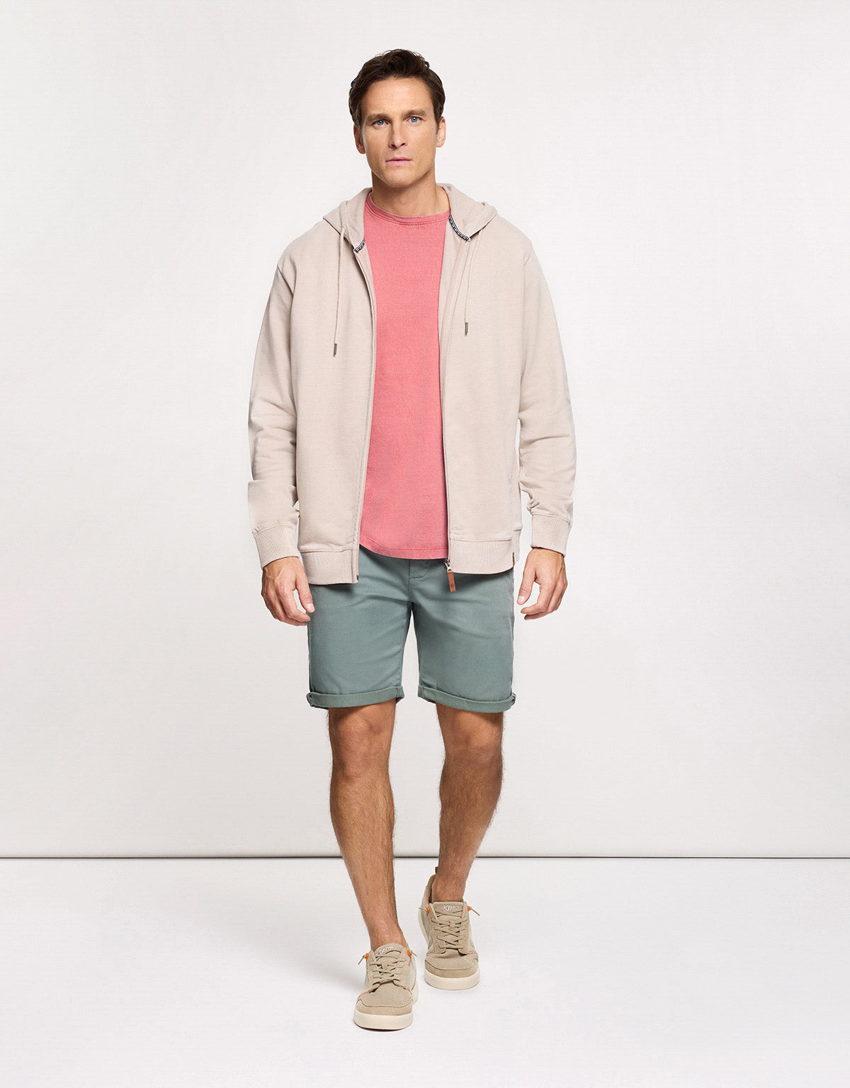 Sudadera Con Capucha Beige - Wilbur