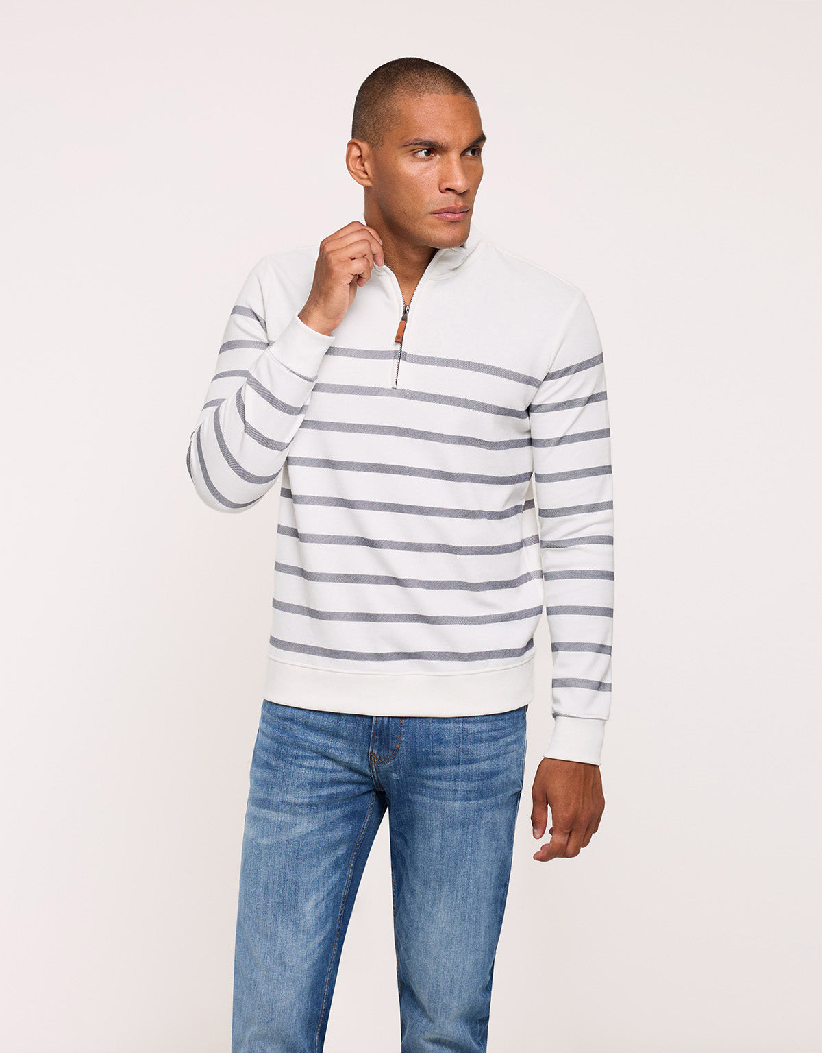 Sudadera Rayas Blanca - Reach