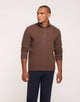 Brown Quarter-Zip Sweatshirt - Falkner