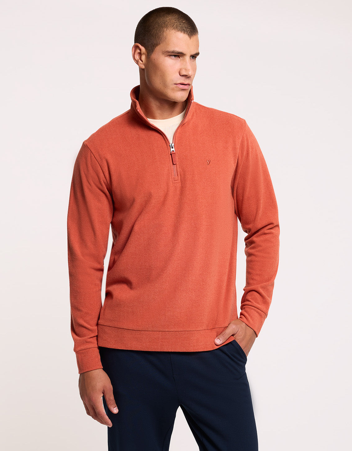 Sudadera Sin Capucha Naranja Quemado - Moses 2