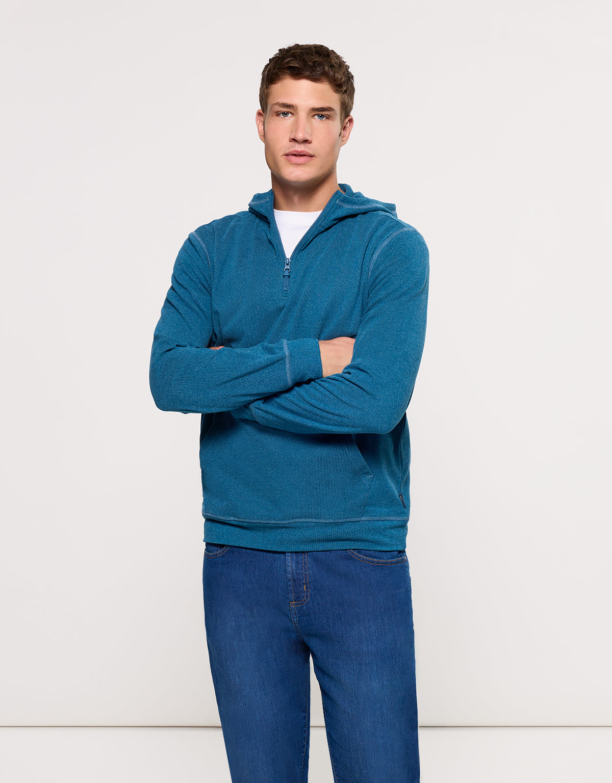 Sudadera con Capucha Azul - Camies