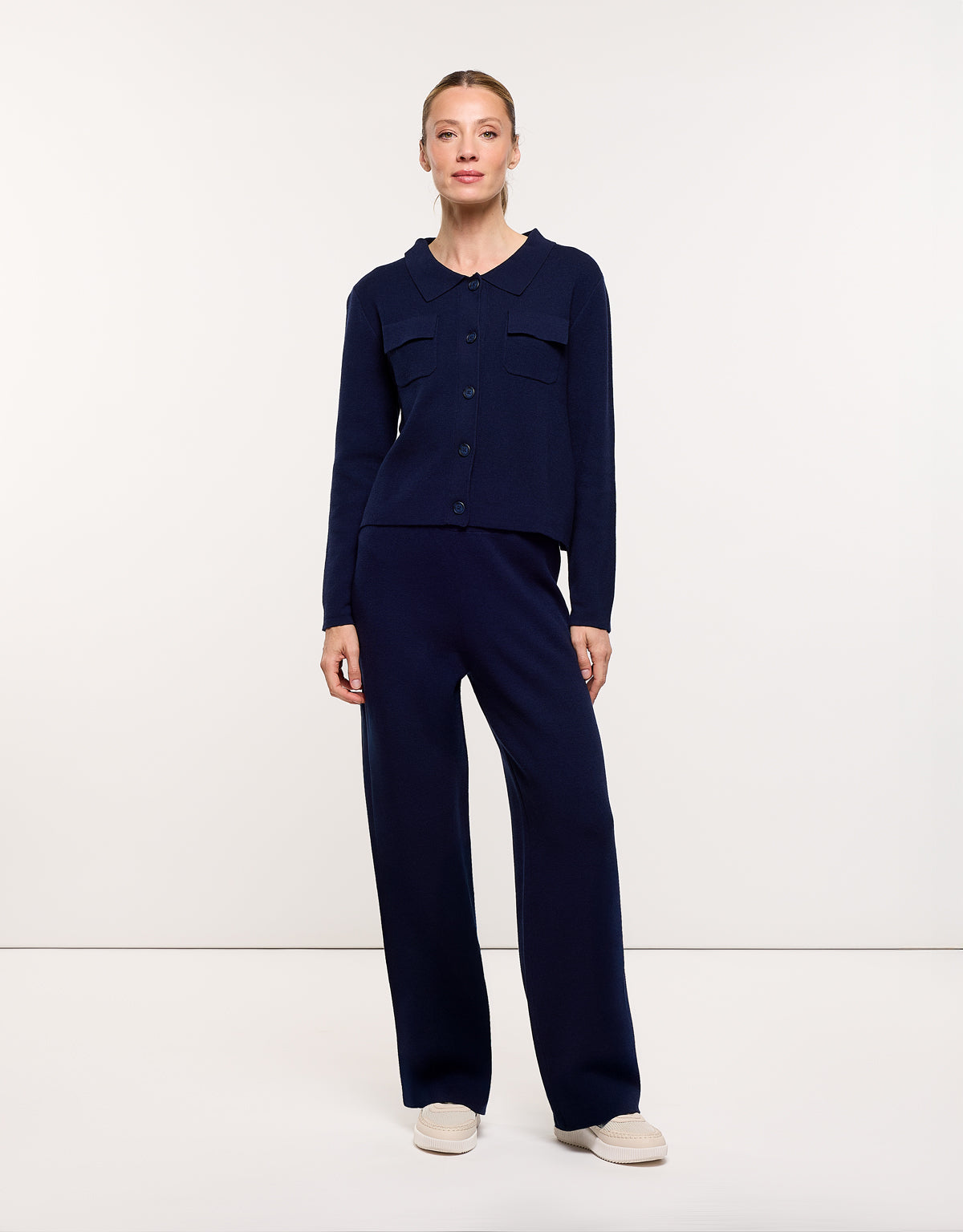 Chaqueta de Punto Azul Marino - Ramphara 6