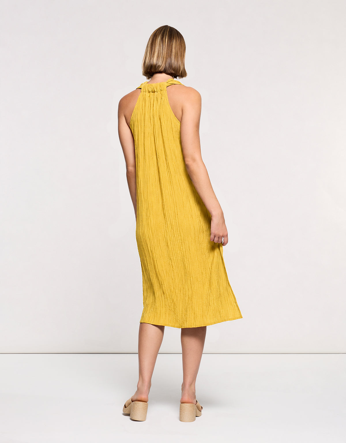Yellow Midi Dress - Samiraves