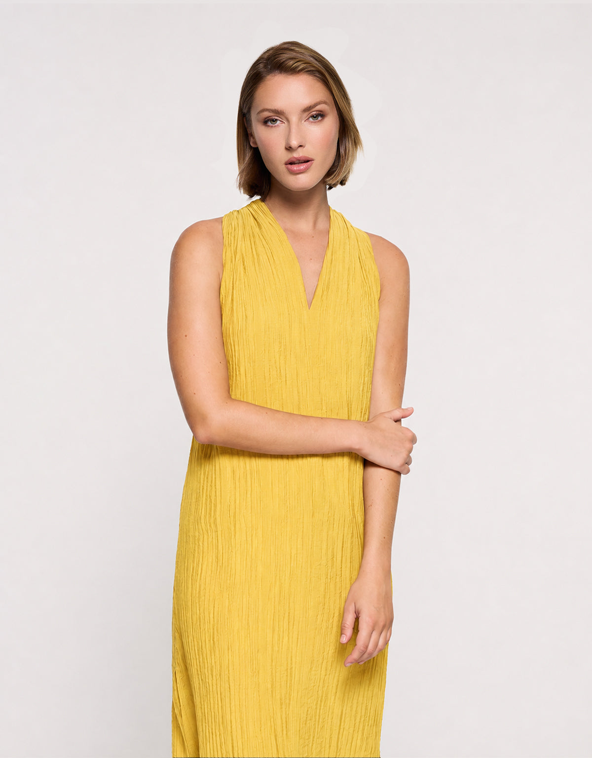 Yellow Midi Dress - Samiraves