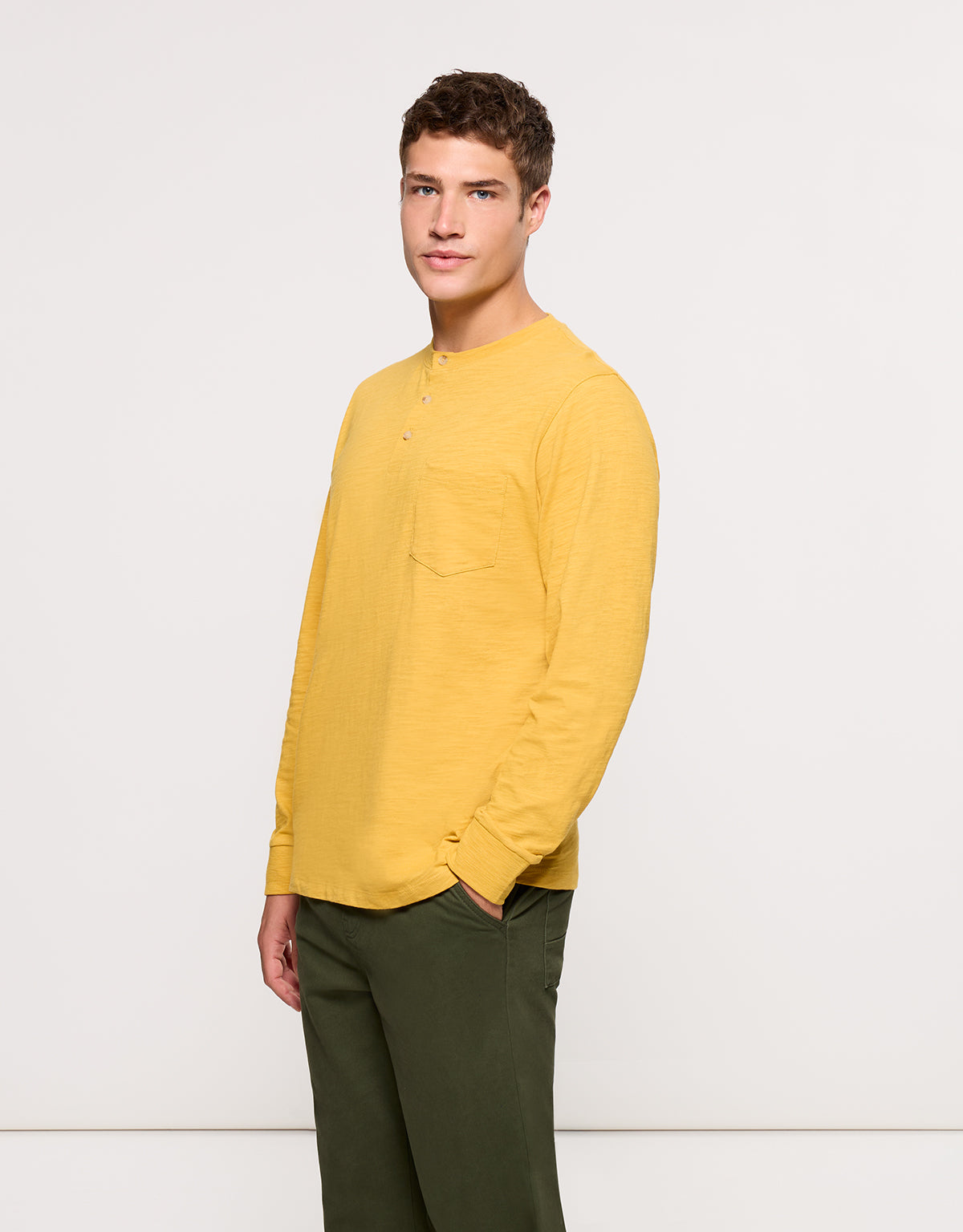 Camiseta Manga Larga Mostaza - Barnock 3