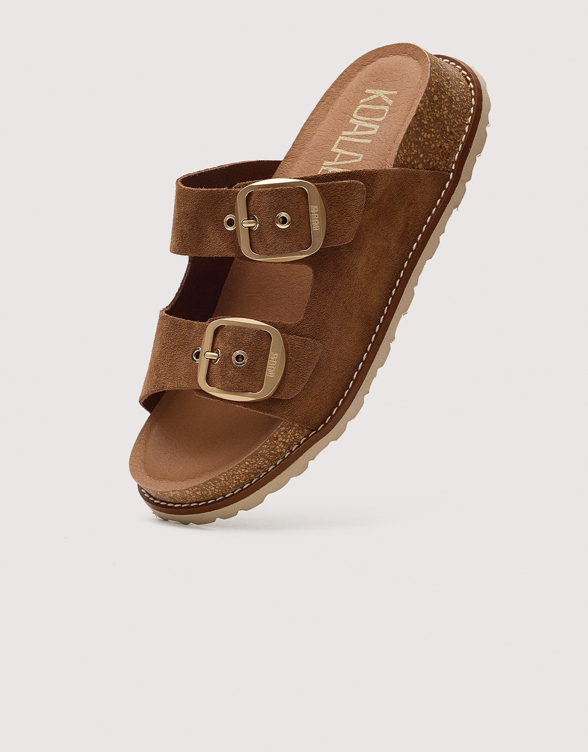 Bio Leather Chocolate Sandal with Wedge - Sintran
