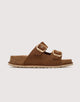 Bio Leather Chocolate Sandal with Wedge - Sintran