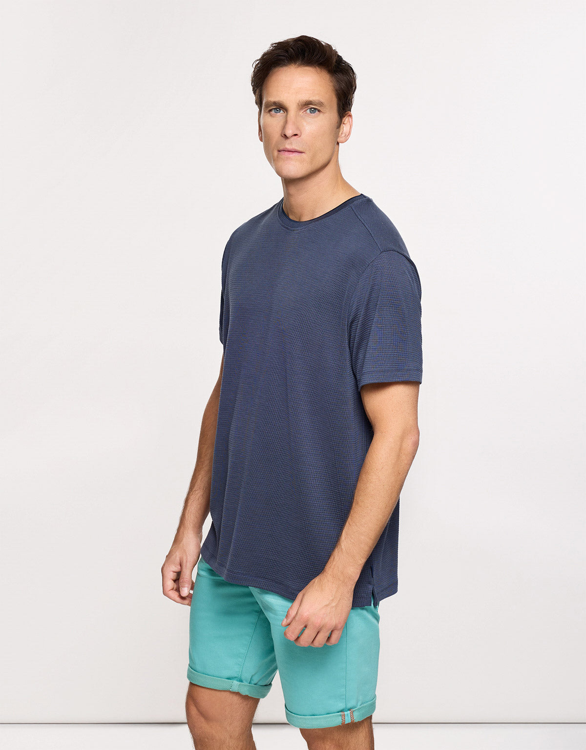 Camiseta Manga Corta Azul Marino - Pulsaro