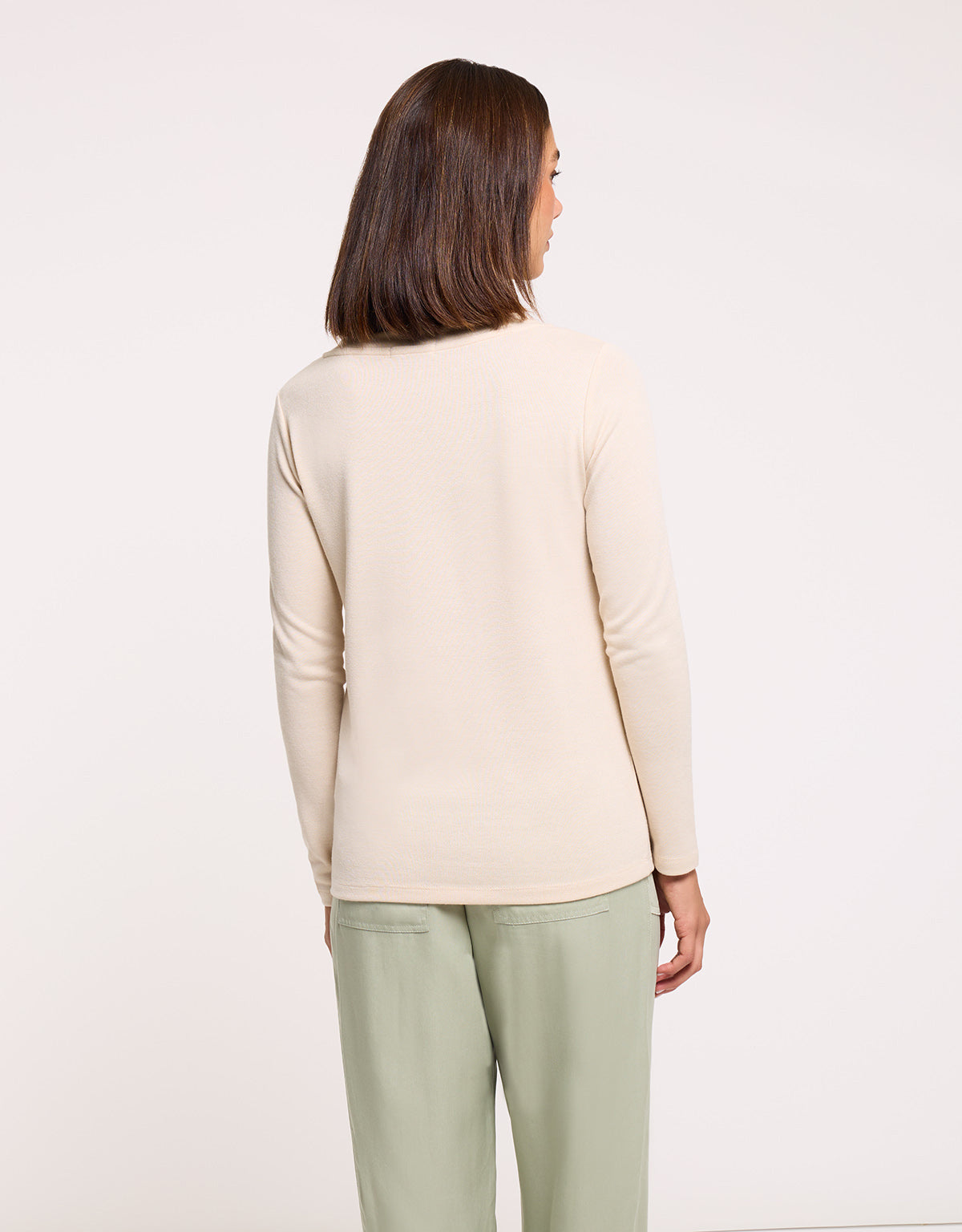 Long Sleeve T-shirt Light beige - Imarama