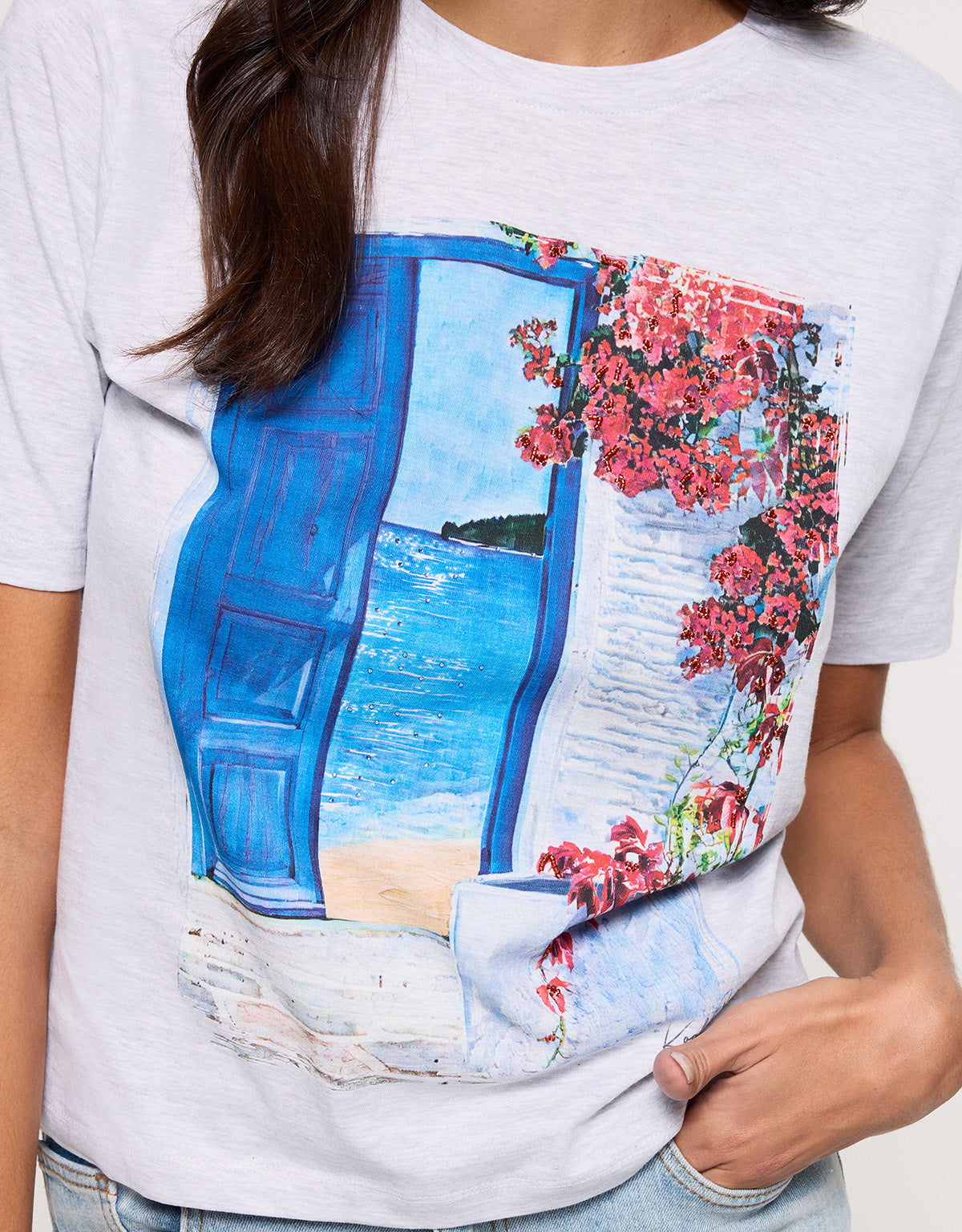 Camiseta Manga Corta Gris - Bluedoor 5