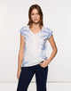 Camiseta Manga Corta Azul - Leaverna