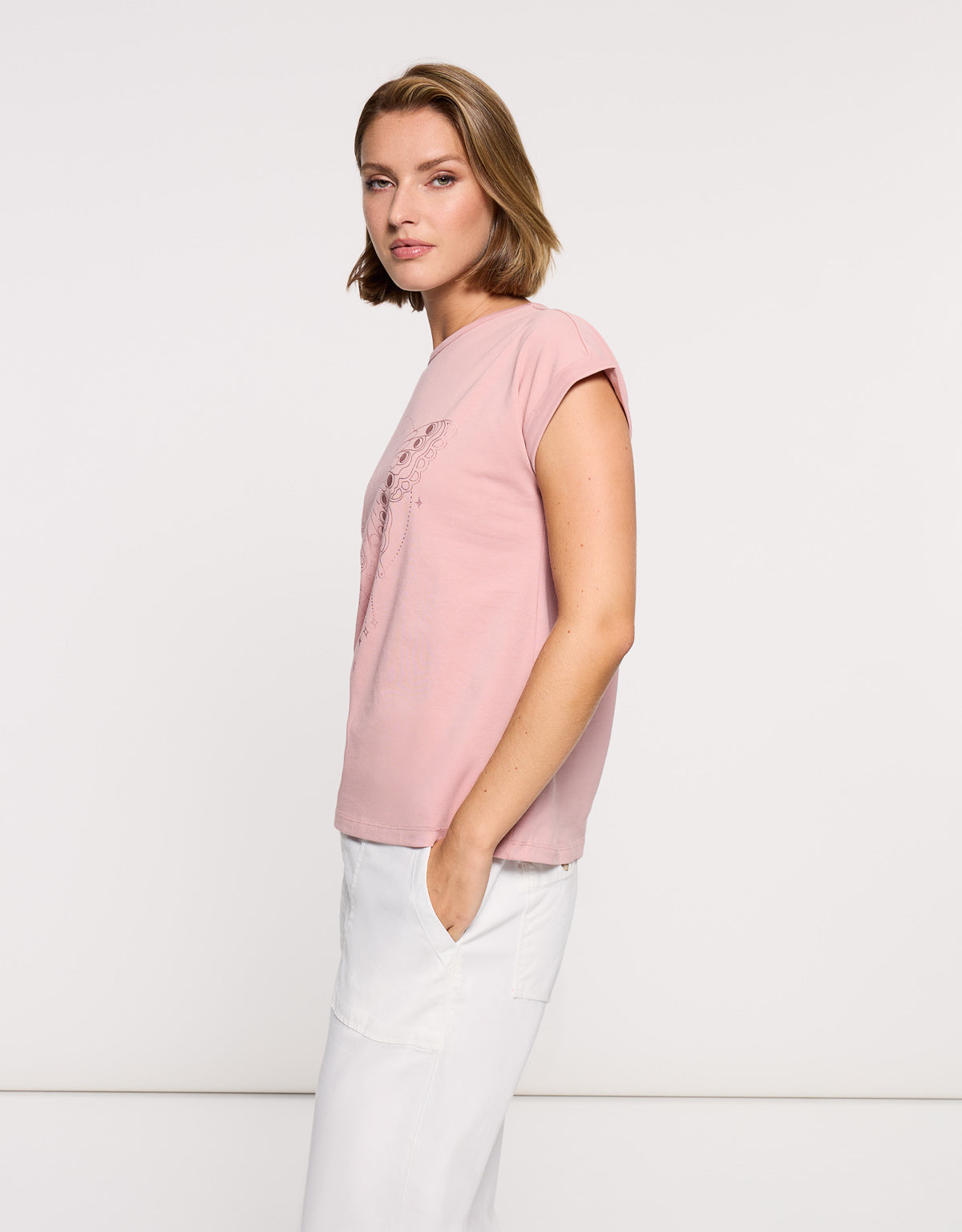 Camiseta Manga Corta Rosa - Kalosa 3