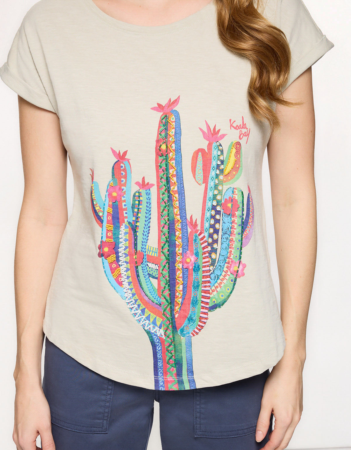 Camiseta Manga Corta Cactus Beige - Cactica 6