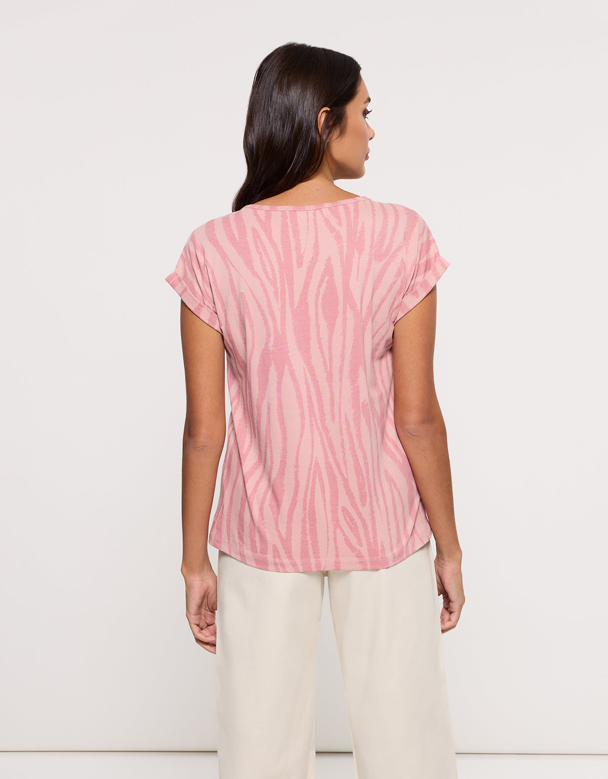 Camiseta Manga Corta Rosa - Zebrira 4
