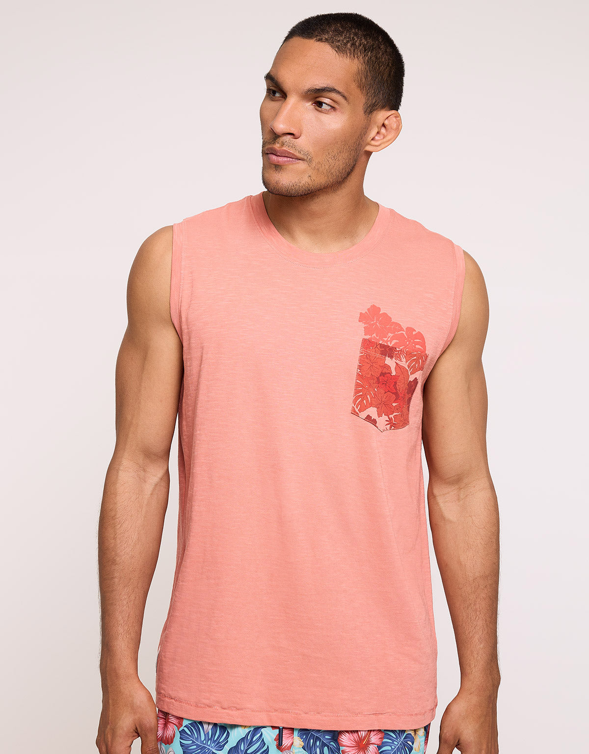 Orange Sleeveless T-shirt - Satiro