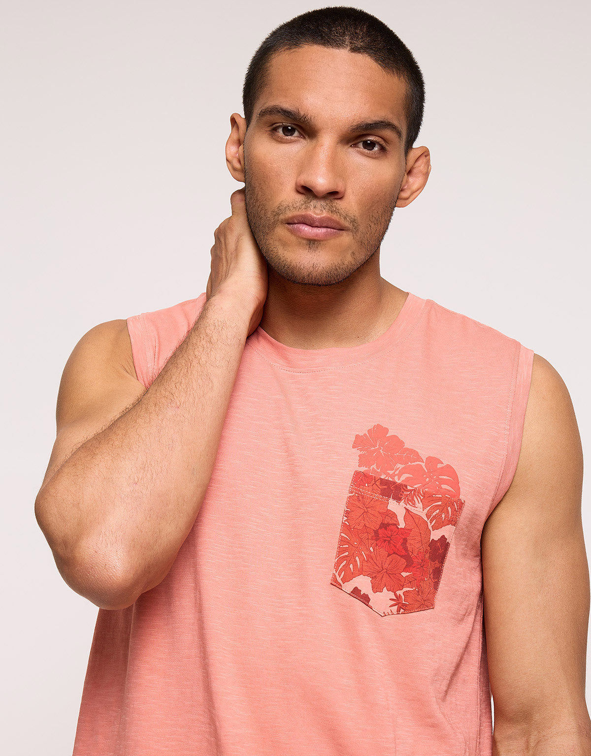 Orange Sleeveless T-shirt - Satiro