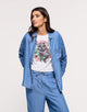 Long Sleeve Denim Shirt - Daphne