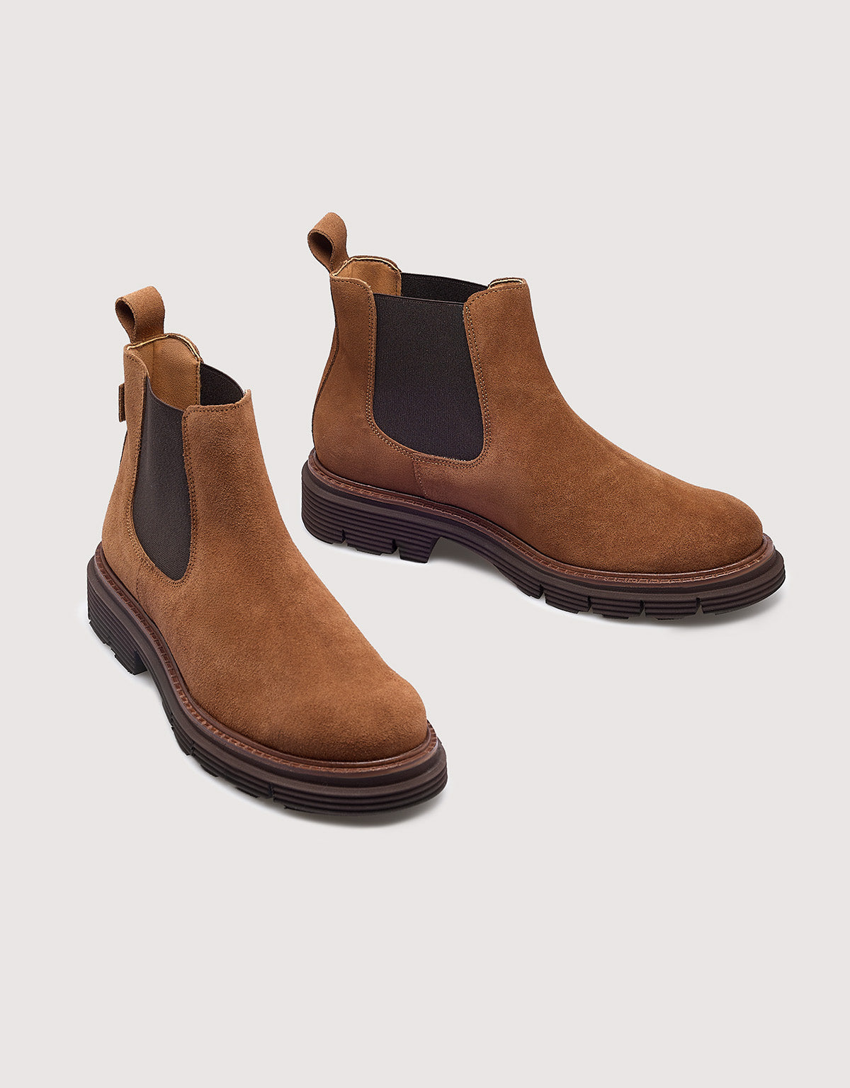 Brown Suede Chelsea Boots - Stonester