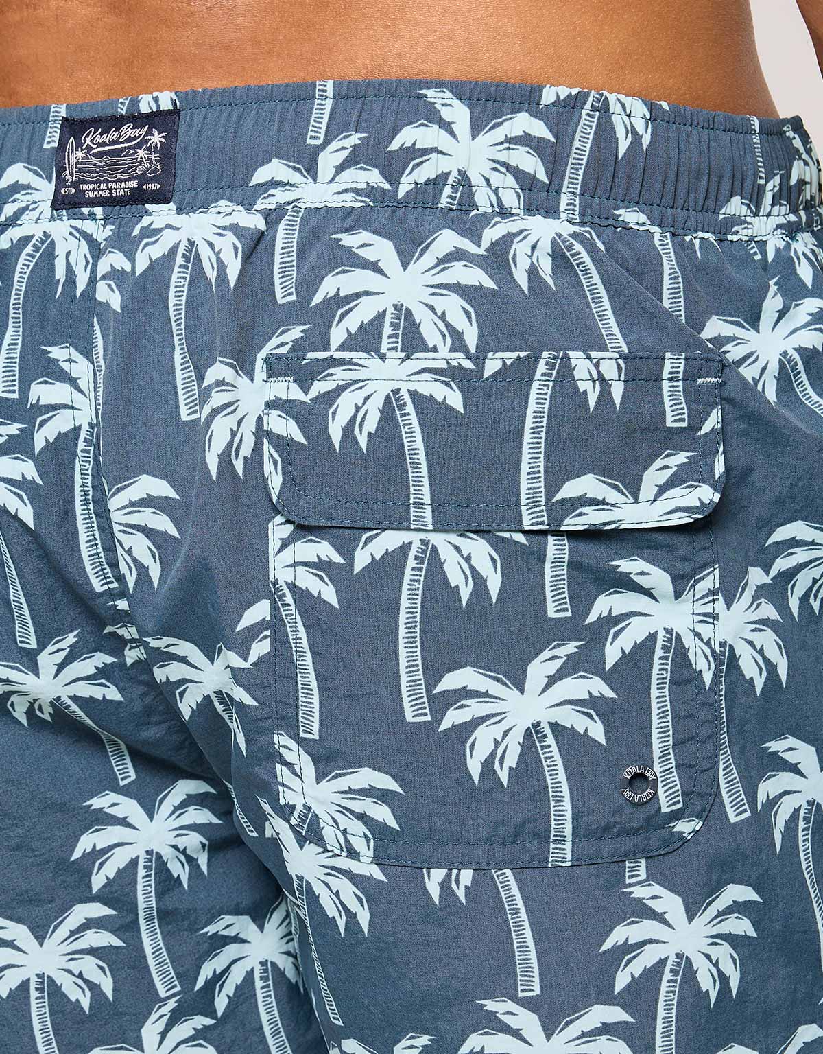 Bañador Palmeras Azul - Novepalm 4