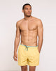 Yellow Plain Swim Shorts with Drawstring - Foxly