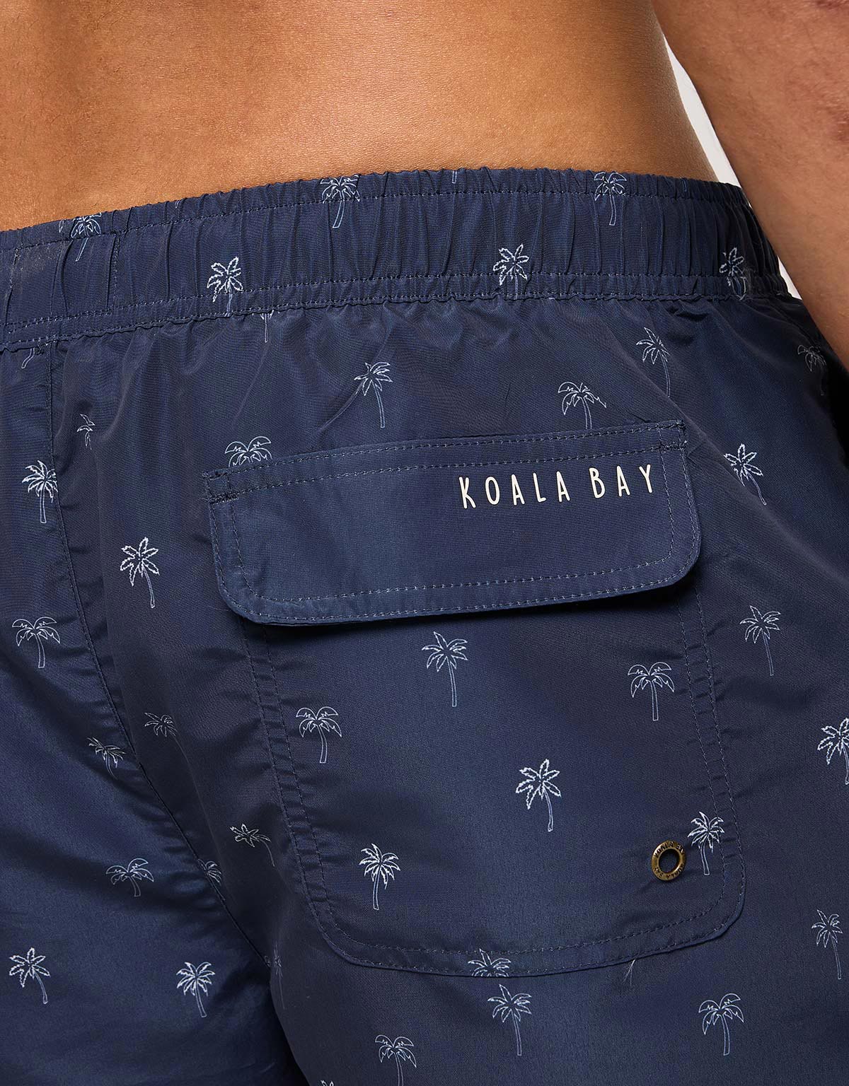 Navy Blue Printed Swimsuit - Palmarius