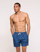 Printed Navy Blue Regular Swimsuit - Pisces