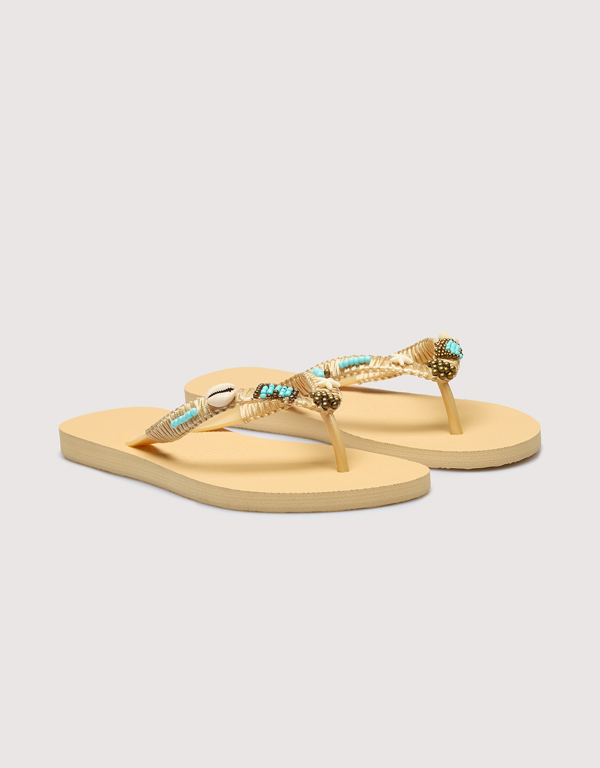 Beige Toe Flip Flop - Bora Bora