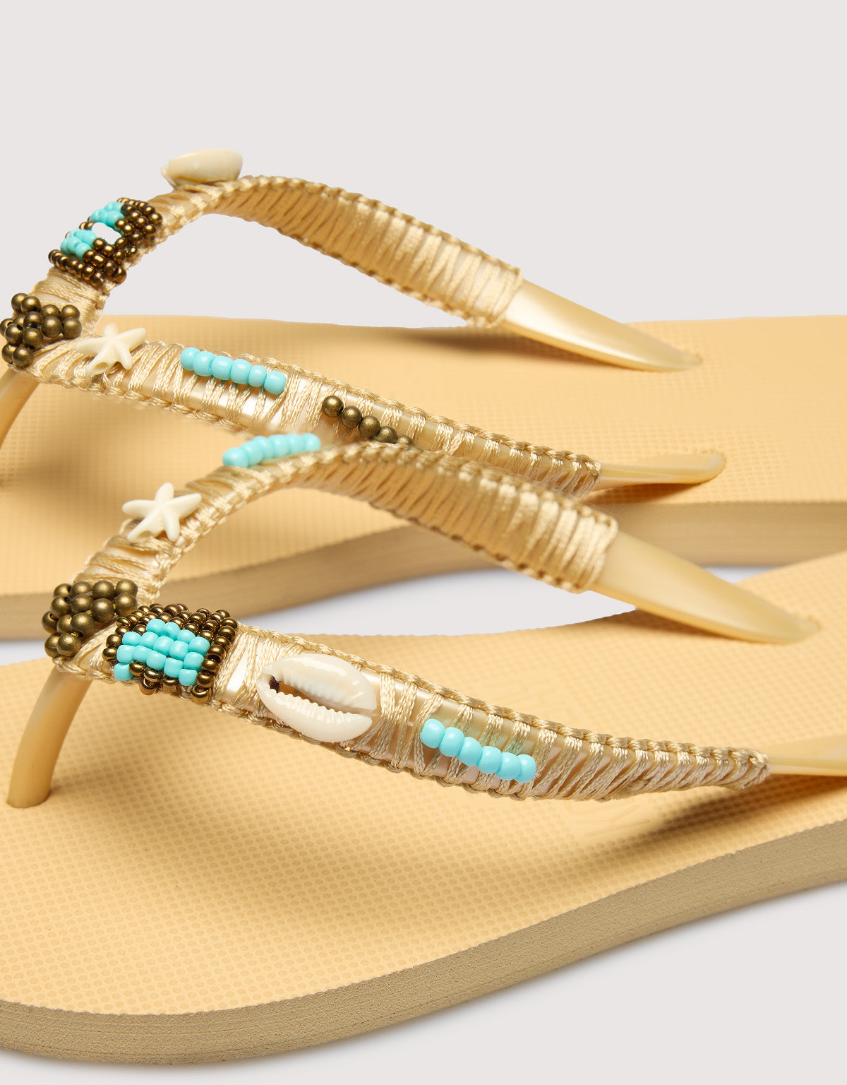 Beige Toe Flip Flop - Bora Bora