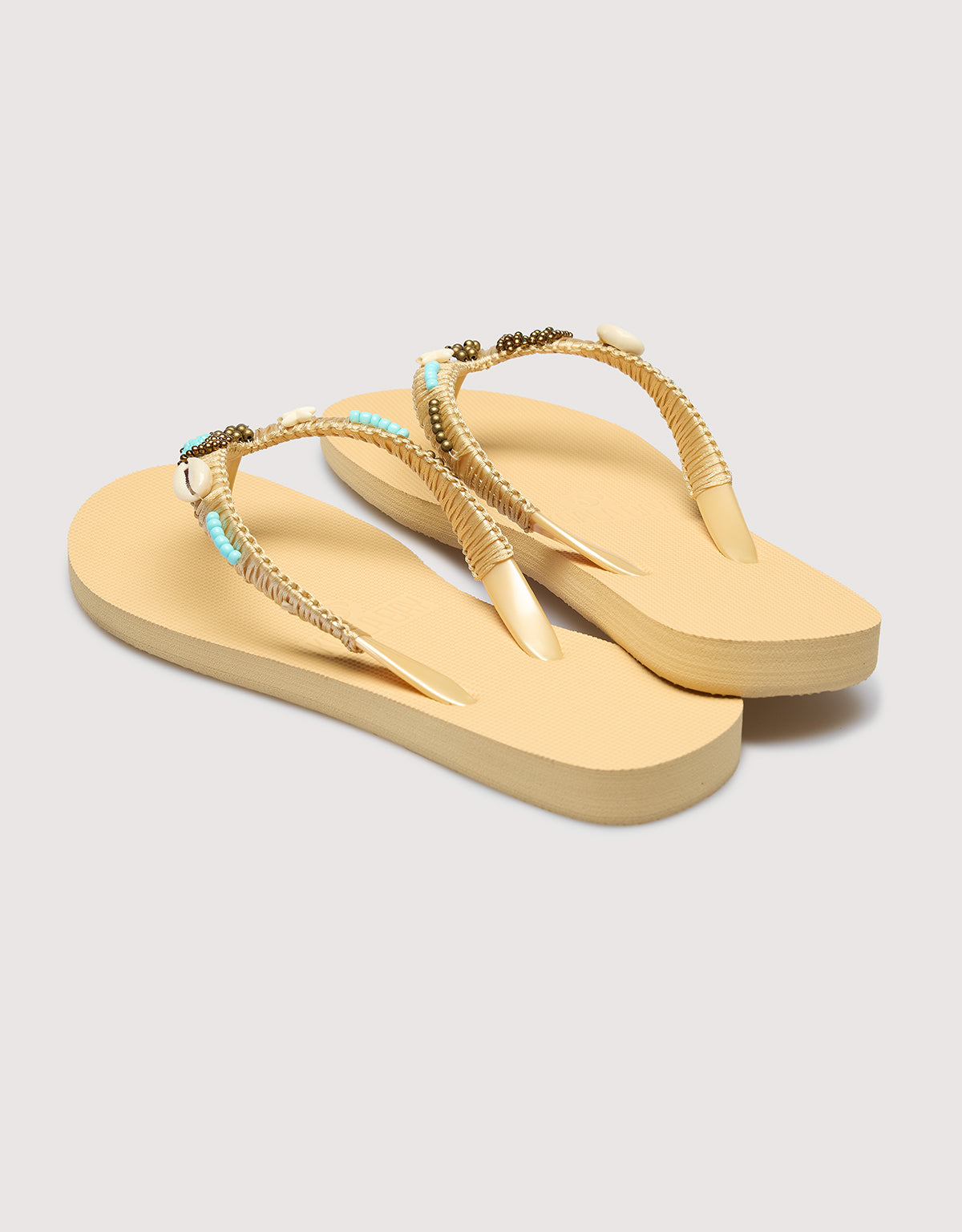 Beige Toe Flip Flop - Bora Bora