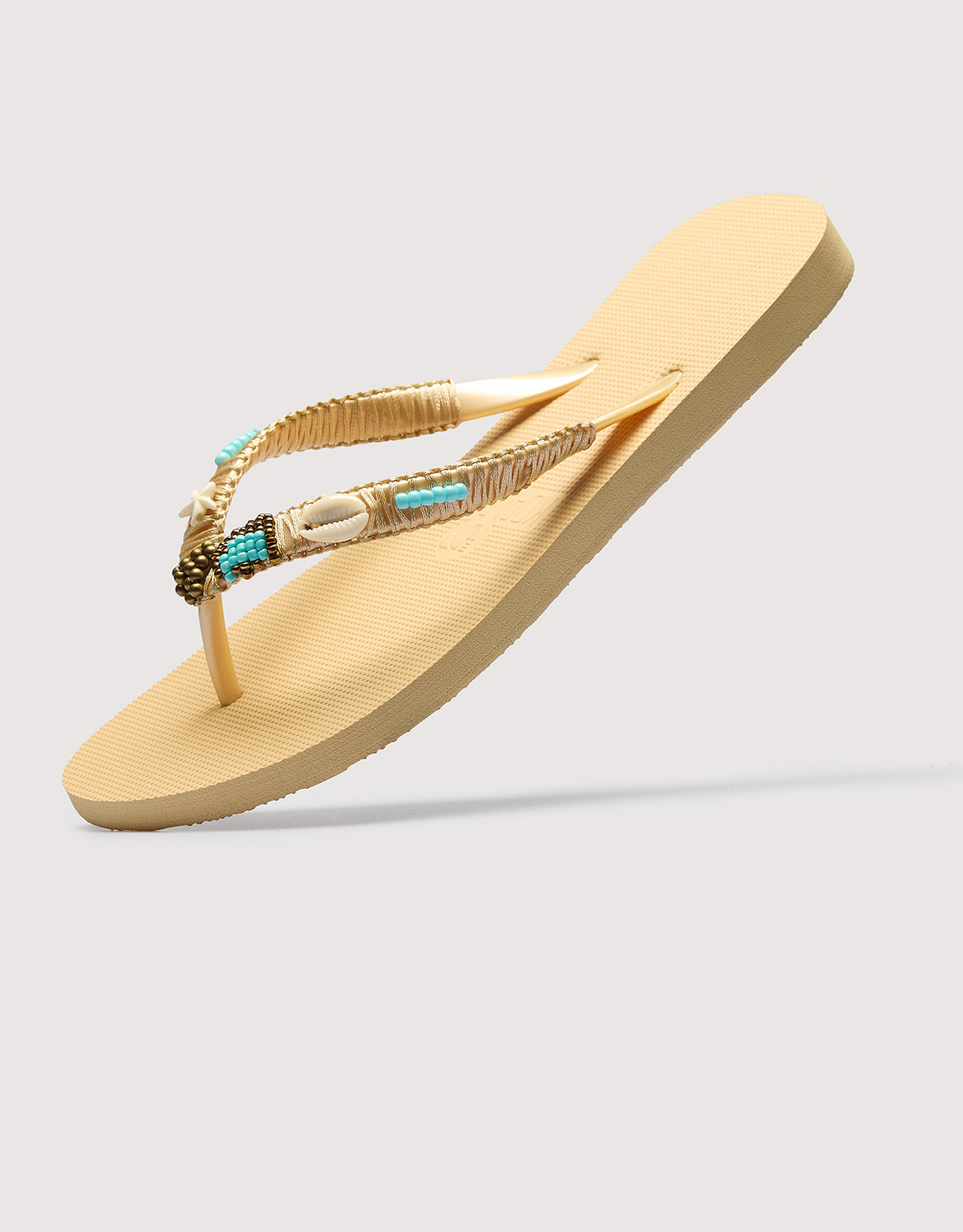 Beige Toe Flip Flop - Bora Bora