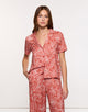 Orange Short Sleeve Shirt - Bajui