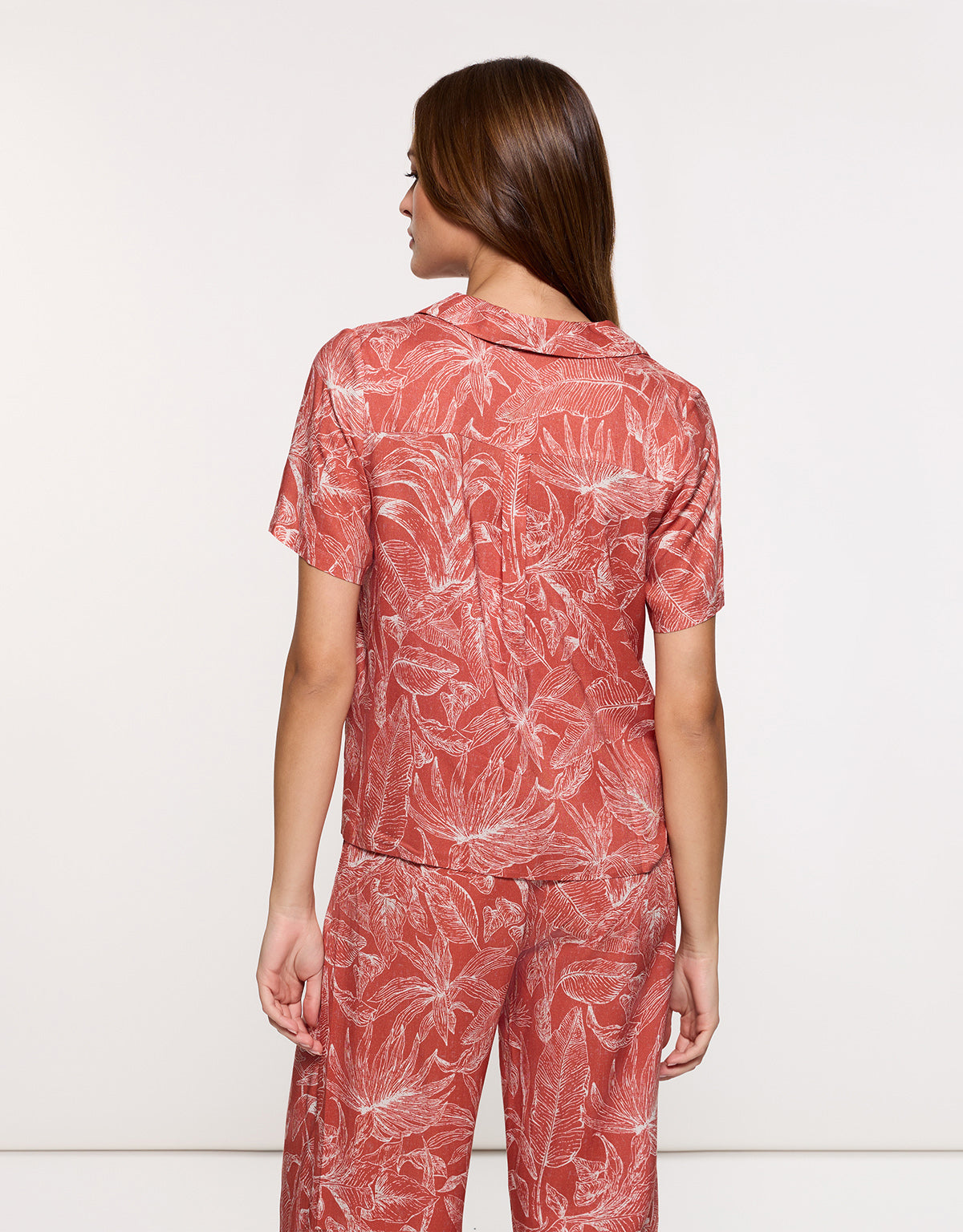 Orange Short Sleeve Shirt - Bajui